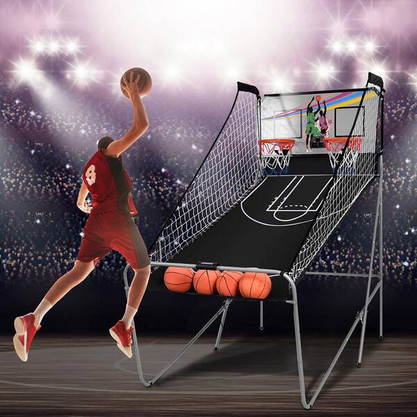 Arcade Basketball Games (Online Battle & Challenge, Shoot Hoops) -  Electronic Basketball Arcade Games, Dual Shot / Blue