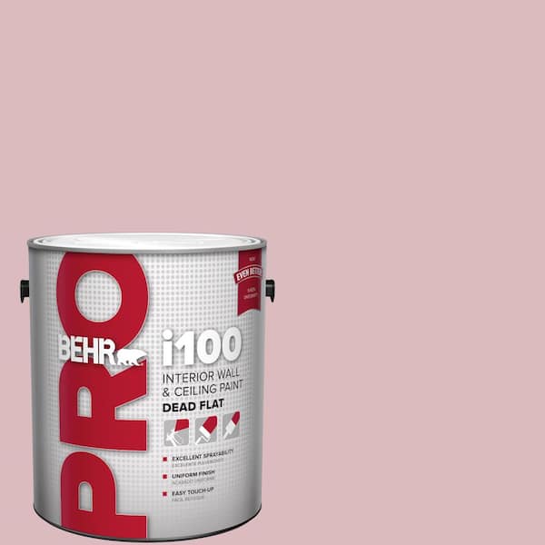 1 gal. #S130-2 Shy Smile Dead Flat Interior Paint