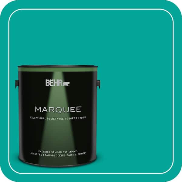 BEHR MARQUEE 1 gal. Home Decorators Collection #HDC-MD-22 Tropical Sea Semi-Gloss Enamel Exterior Paint & Primer