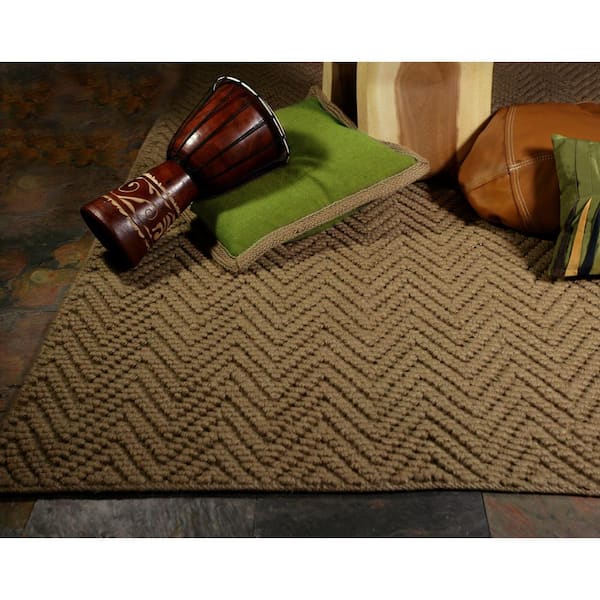 Organic Herringbone Natural 2 ft. x 4 ft. Area Rug