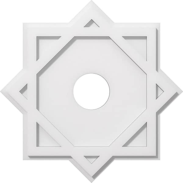 1 in. P X 11 in. C X 20 in. OD X 4 in. ID Axel Architectural Grade PVC Contemporary Ceiling Medallion