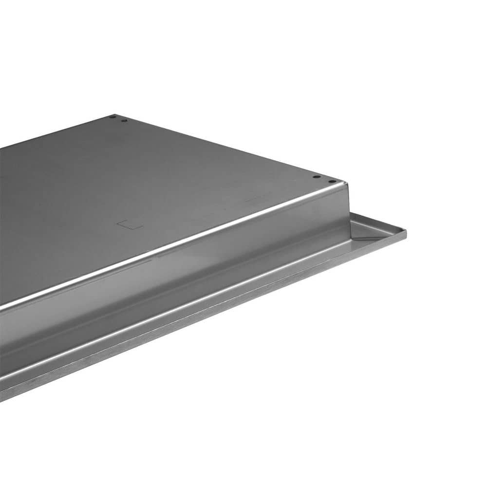 36" Rectangular Stainless Steel Fire Pit Burner with Pan