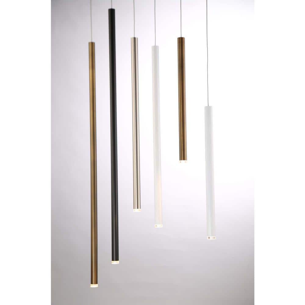 Navada Sleek Black LED Pendant Light with Metal Shade