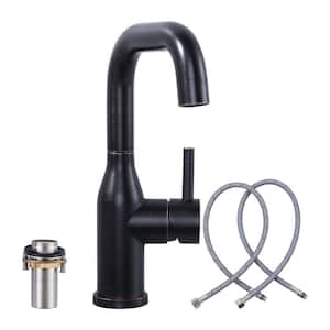 9.3 in. Single Hole Single-Handle Bar Faucet With Swivel Spout in Oil Rubbed Bronze