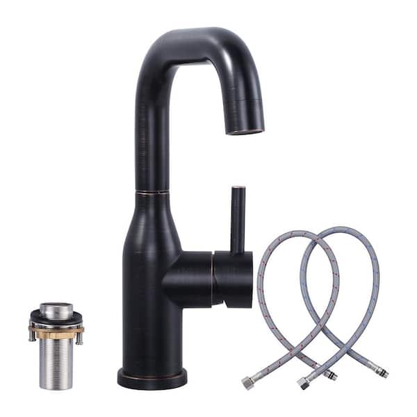 IVIGA 9.3 in. Single Hole Single-Handle Bar Faucet With Swivel Spout in Oil Rubbed Bronze