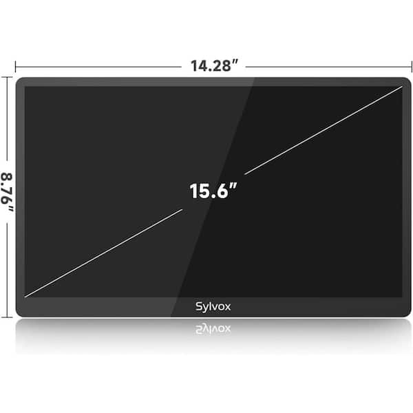 15.6 in. Kitchen  Small Smart TV 1080P Full HD Under Cabinet with Voice Remote Control in Black
