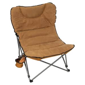 Tan Polyester XXL Ultra Padded Camp Seat
