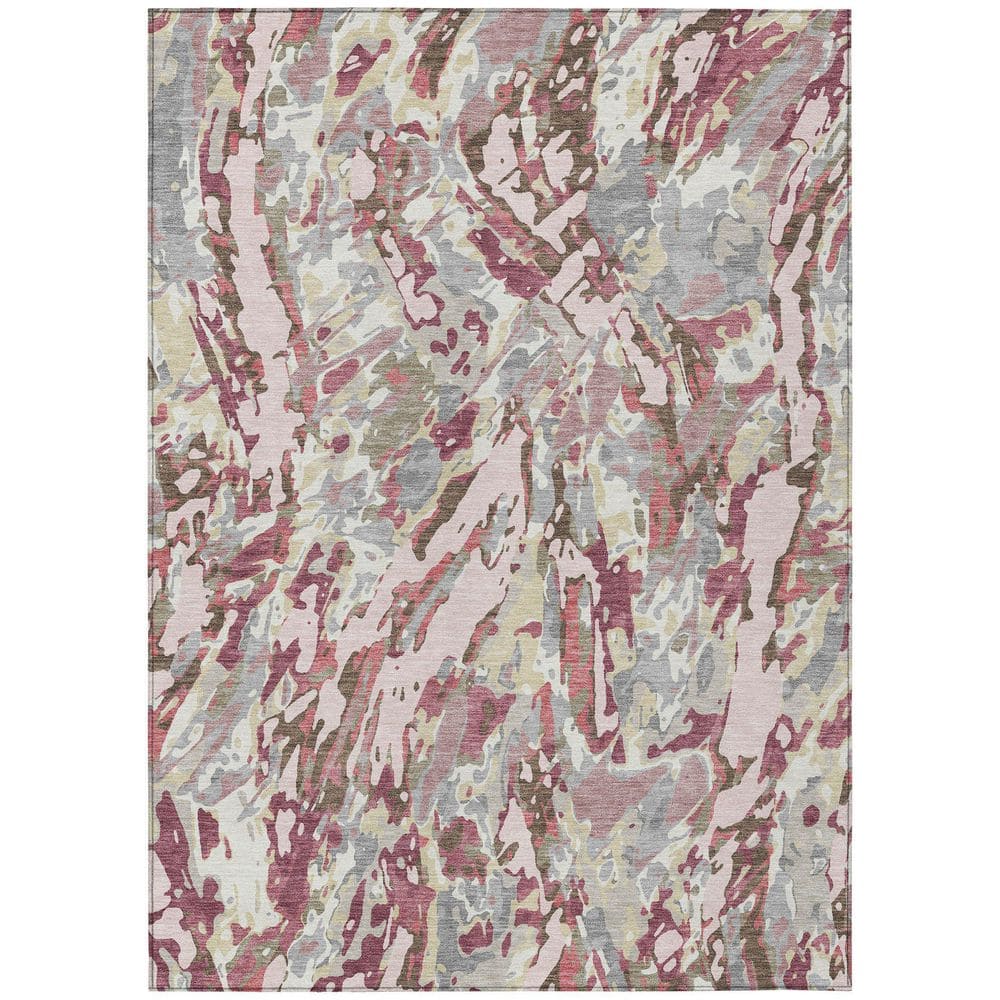 Chantille Machine Washable Indoor/Outdoor Abstract ACN2441 Blush 8 ft. x 10 ft. Area Rug price history on PriceWatchPro