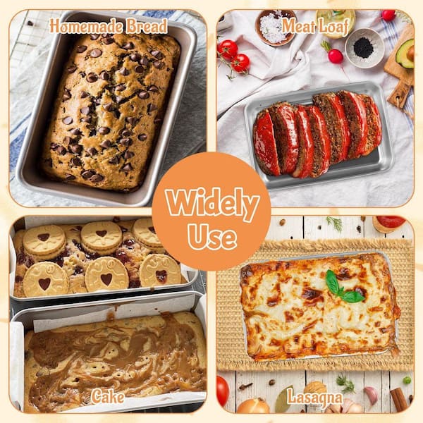 まゆT＋ラババンセット LAIFUCAM Stainless Steel Loaf Pan 6 pcs Non-Magnetic Metal Bread