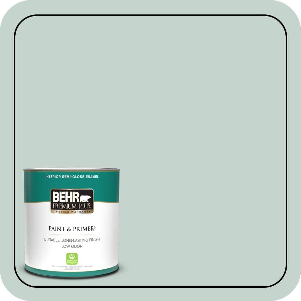 1 qt. #N430-2 Natures Reflection Semi-Gloss Enamel Low Odor Interior Paint & Primer price history on PriceWatchPro