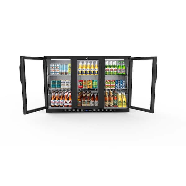 Commercial Back Bar Cooler Refrigerator 3 Door Glass Display L53 x D20 x H35 NSF 