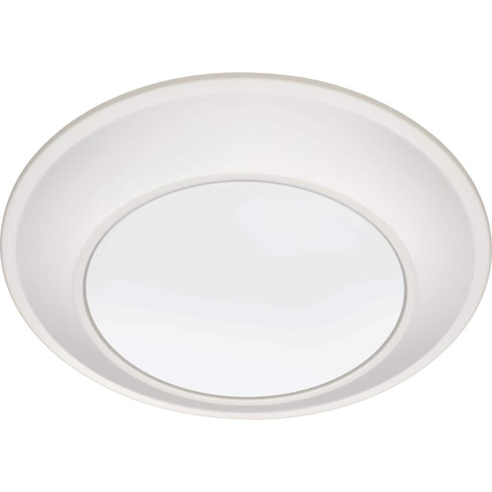 Juno Contractor Select JSBT 8.39 in. Matte White Integrated LED Flush Mount  Fixture, Selectable CCT JSBT 6IN SWW2 90CRI WL MW M6 - The Home Depot