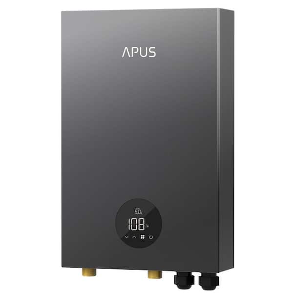 27kW 6.5 GPM Electric Tankless Water Heater with LED Display, Energy-Saving, 3-Sec Hot Water