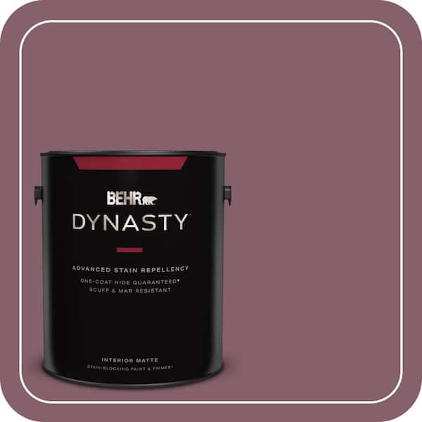 BEHR DYNASTY 1 gal. #BIC-35 Vintage Plum Matte Interior Stain-Blocking Paint & Primer