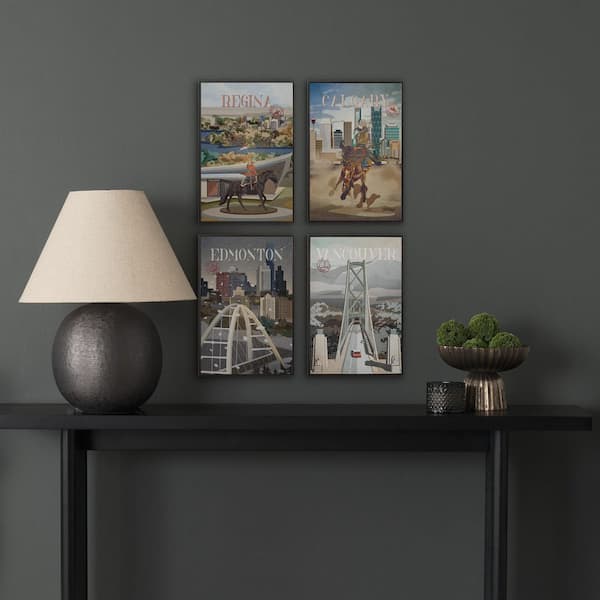 Edmonton GoSeries 1 Black Framed Wall Art 15.5 in. x 10.5 in.