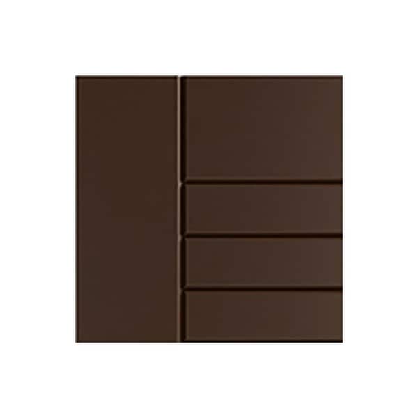 Tampa 7.25 in. W x 0.625 in. D x 7.25 in. H Brown Cabinet Door Sample Dock Brown Matte
