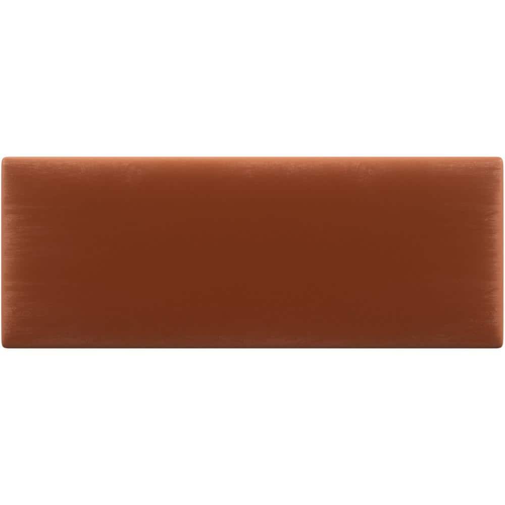 Rust Velvet Full Size Upholstered Floating Wall Panels