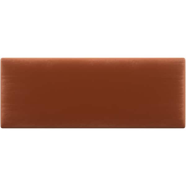 VANT Plush Velvet Rust Queen-Full Upholstered Headboards/Accent Wall Panels