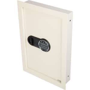 In-Wall Safe with Keypad, Cream