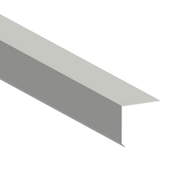 Gibraltar Building Products 2 in. x 2 in. x 10 ft. Galvanized Steel Grip Edge Flashing in White