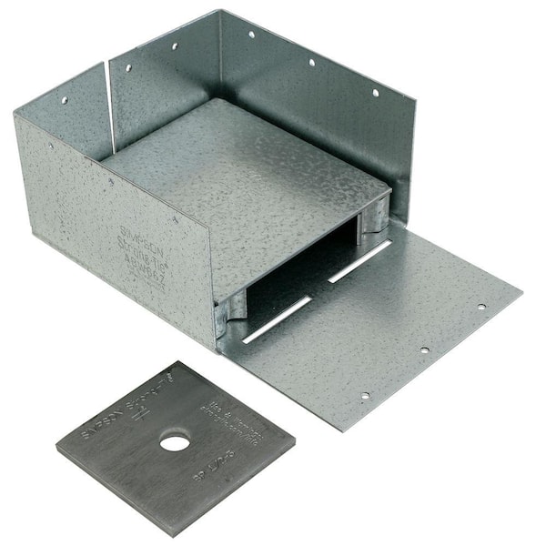 Simpson Strong-Tie ABW ZMAX Galvanized Adjustable Standoff Post Base for 6x6 Nominal Lumber