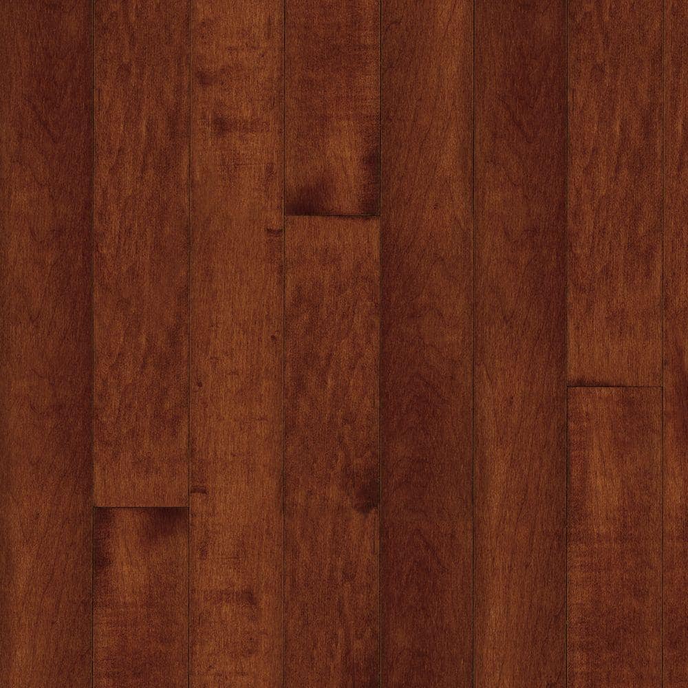 Bruce American Originals Salsa Cherry Maple 3/4 in. T x 2-1/4 in. W x Varying L Solid Wood Flooring (20 sqft /case), Medium