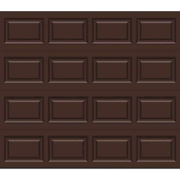 Clopay Classic Steel Short Panel 8 ft. x 7 ft. Insulated 18.4 R-Value Chocolate Garage Door without windows