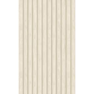 Natural Geometric Stripes faux Wood Shelf Liner Non-Woven Wallpaper Double Roll (57 sq. ft.)
