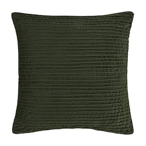 Toulhouse Straight Forest Polyester 20 in. Square Decorative Throw Pillow Cover 20 x 20 in.