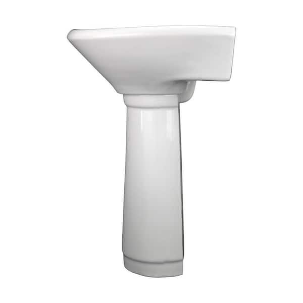 Renovators Supply Manufacturing Lil Tykes 20 3 4 In Height Child Pedestal Combo Bathroom Sink White With Overflow 11869 - Bathroom Pedestal Sink Height
