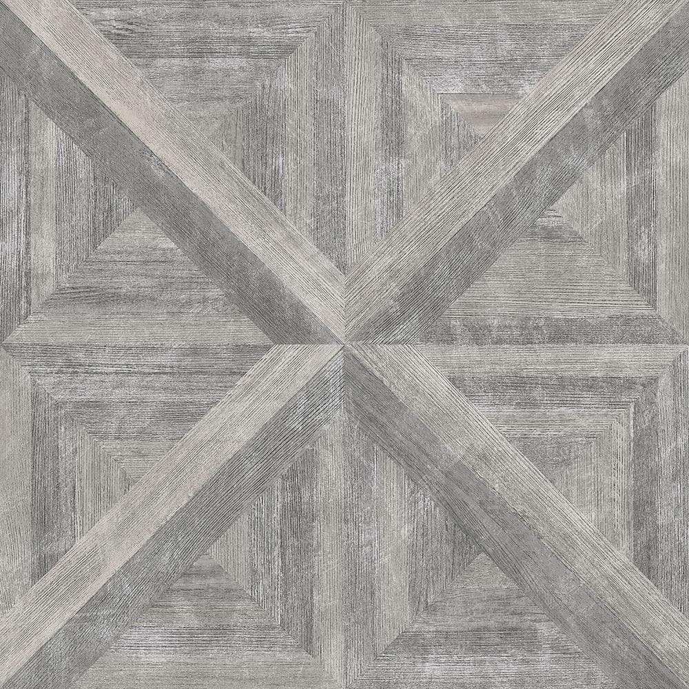 FloorPops Townhouse 12 in. W x 12 in. L Grey Peel & Stick Vinyl Tile ...