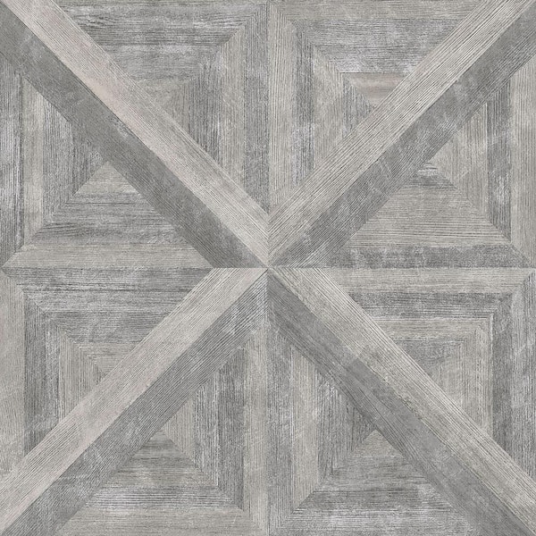 FloorPops Townhouse 12 in. W x 12 in. L Grey Peel & Stick Vinyl Tile Flooring (20 sq. ft./case)