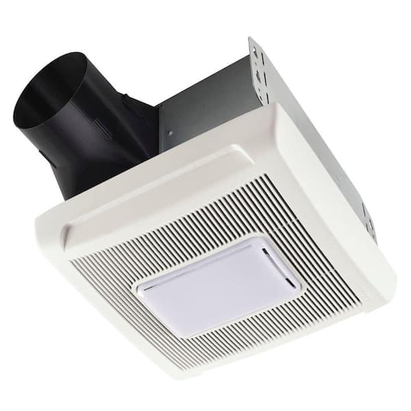 Broan Nutone Invent Series 110 Cfm Ceiling Installation Bathroom Exhaust Fan With Light An110l The Home Depot - Installing Nutone Bathroom Fan With Light