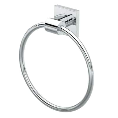 District II Towel Ring in Chrome