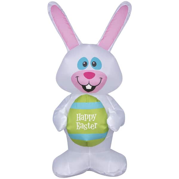 Unbranded 23 in. Tall Airdorable Airblown-Whimsical Easter Bunny