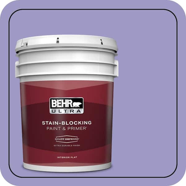 BEHR ULTRA 5 gal. #630B-5 Majestic Violet Extra Durable Flat Interior Paint & Primer