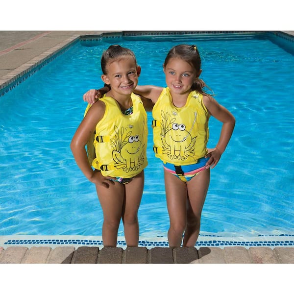 US Kids Baby Floats Dolphin Pool Life Jacket Swimming Paddle Trainer Vest Blue 