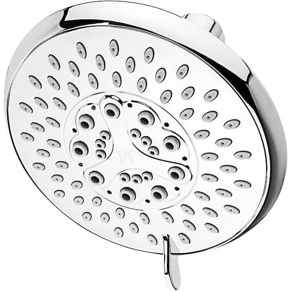 Pfister 5-Spray 4.78 in. Wall Mount Fixed Rain Shower Head in Polished Chrome