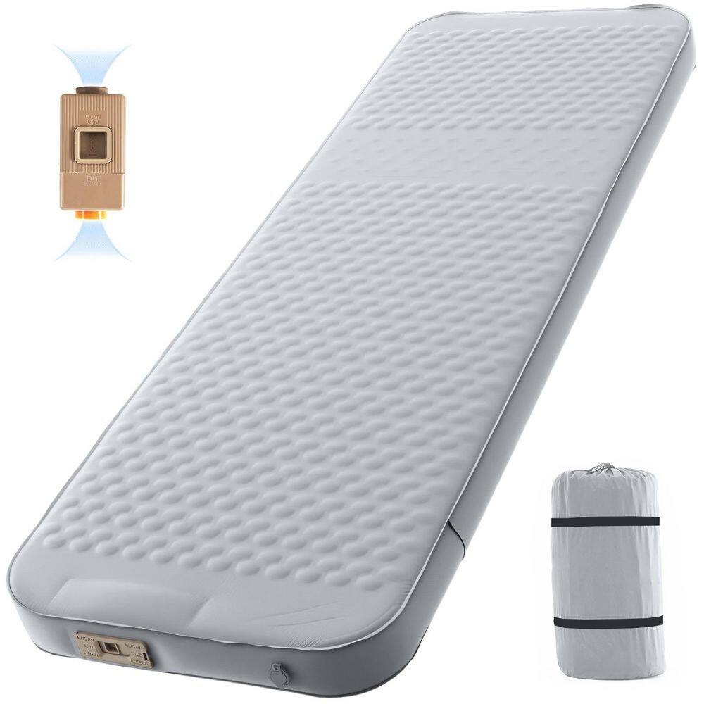 79 in.L x 28 in.W x 4 in.H Single Size Thick Self Inflating Sleeping Pad with Electric Pump Memory Foam Mattress, Gray price history on PriceWatchPro