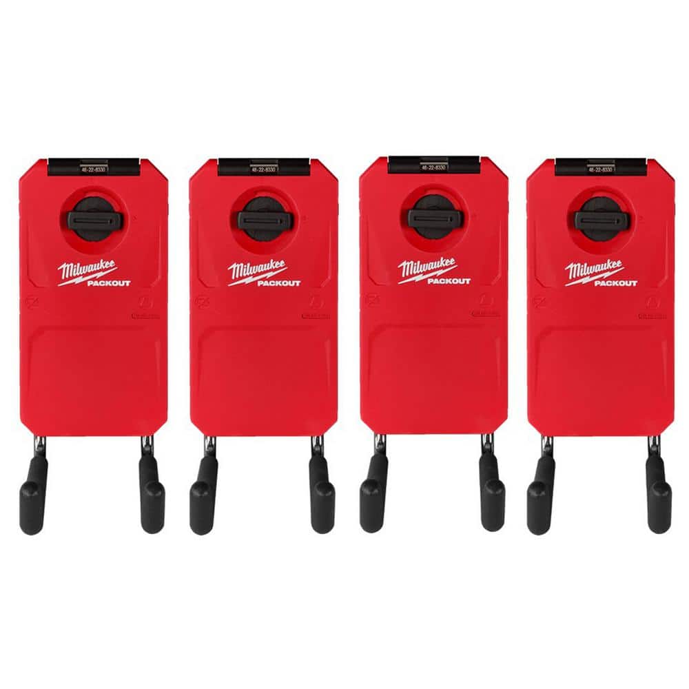 Milwaukee PACKOUT Straight Utility Hook (4Pack) 482283304 The