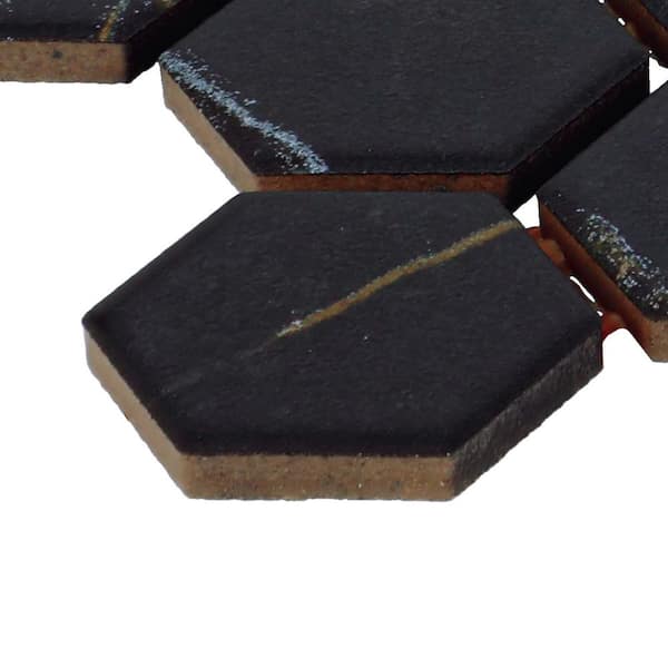 Daltile Perpetuo Infinite Black 10 in. x 12 in. Glazed Ceramic