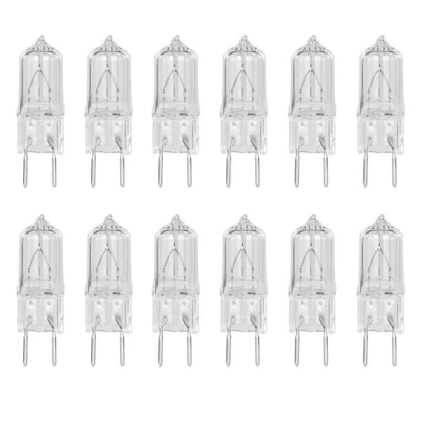 Feit Electric 75-Watt Bright White (2700K) T4 GY8.6 Bi-Pin Base Dimmable Halogen Light Bulb (12-Pack)