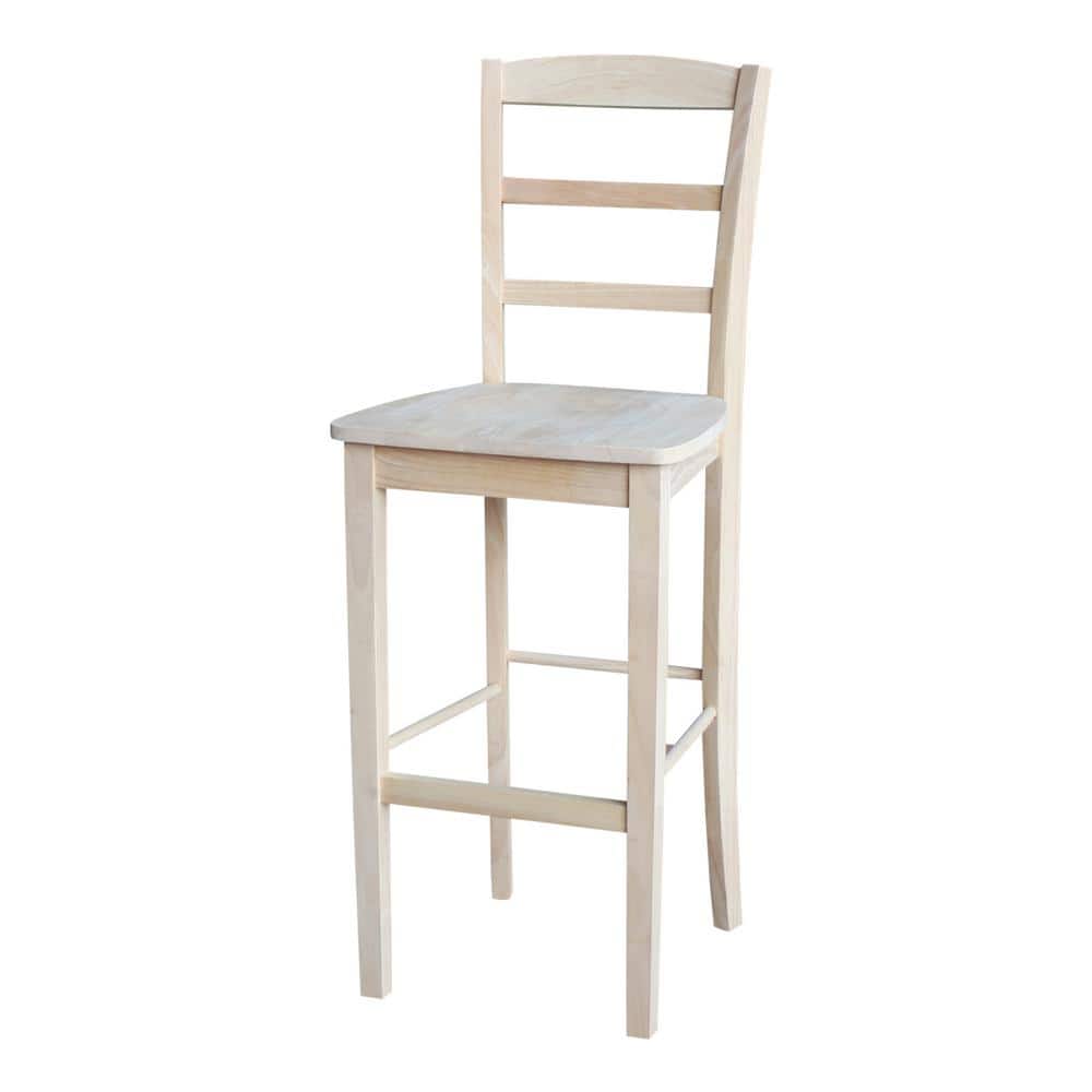 Madrid 30-Inch Unfinished Parawood Bar Stool