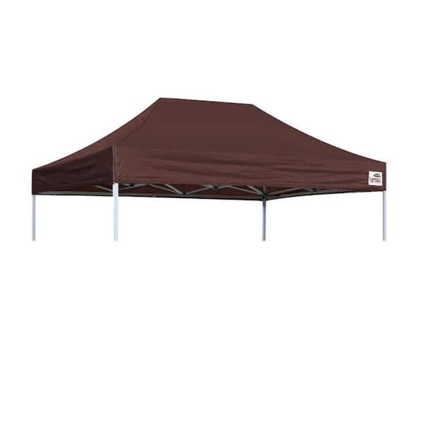 Terracemaster USA Pop Up 8 ft. x 12 ft. Replacement Canopy Tent Top Cover, Instant Ez Canopy Top Cover ONLY (Brown)