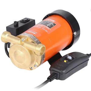 120W Automatic Water Pressure Booster Pump, Max Flow 25 L/min Shower Booster Pump with Water Flow Switch