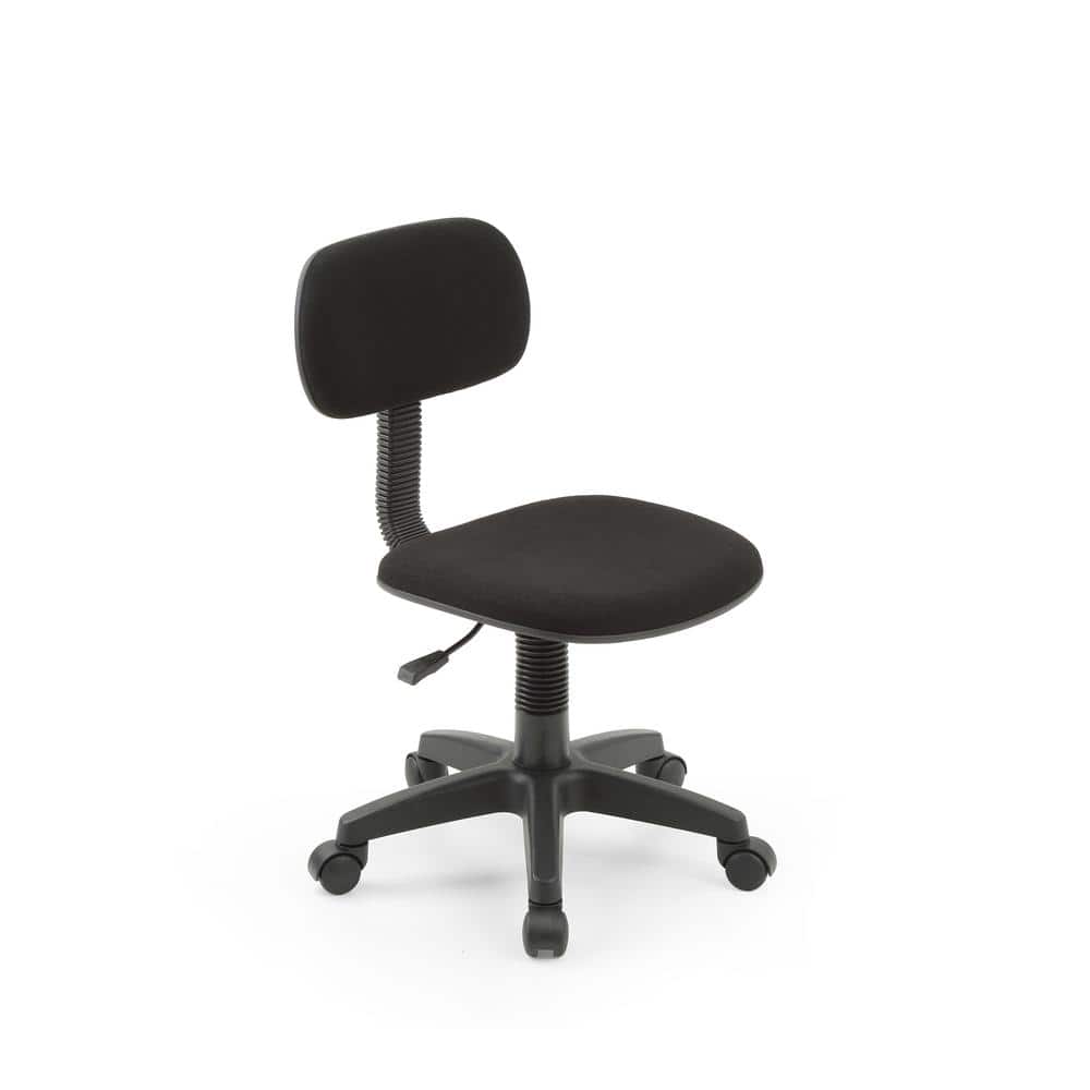 ErgoFlex Black Fabric and Metal Adjustable Swivel Task Chair