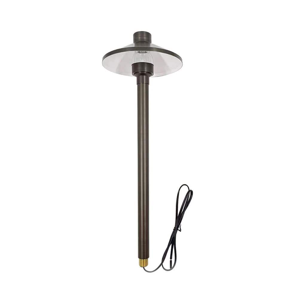 Low Voltage Antique Brass Hardwired Outdoor Weather Resistant Path Light with No Bulb Included price history on PriceWatchPro