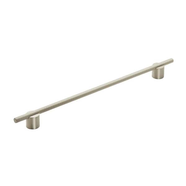 Amerock Transcendent 12-5/8 in. (320mm) Modern Silver Champagne Bar Cabinet Pull