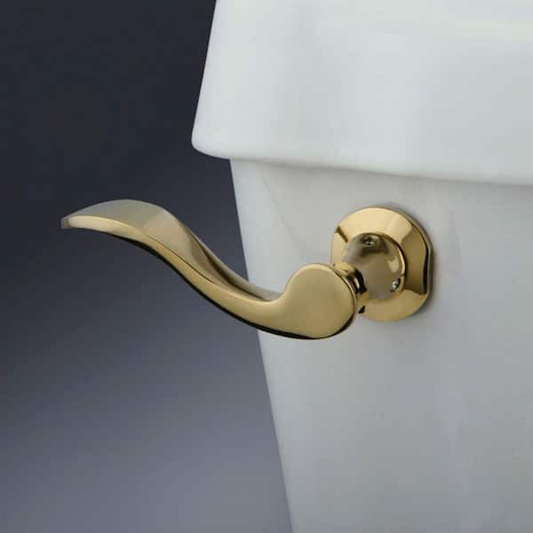 French Toilet Tank Lever in Polished Brass