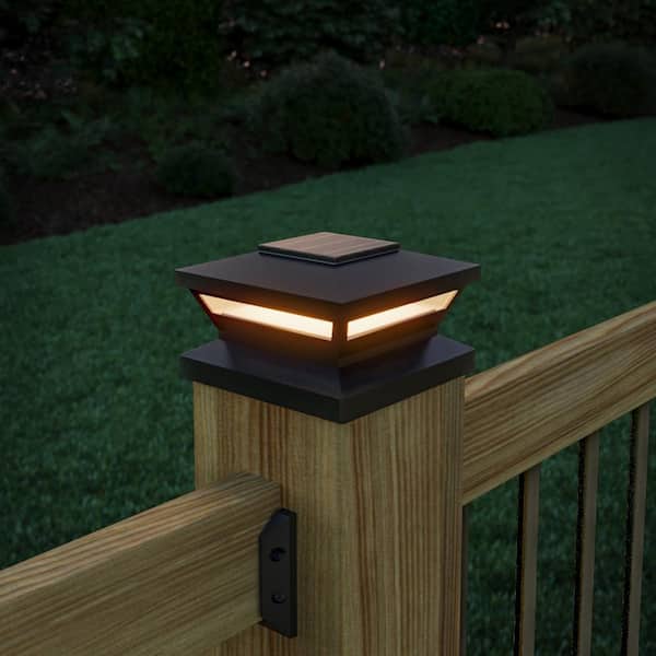 Deckorators Omni Multi-Fit Black Solar Lamp